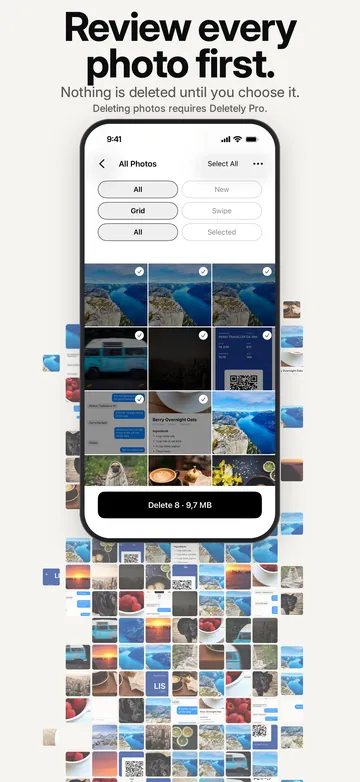 Three Deletely screenshots